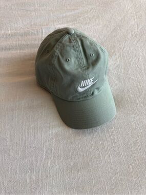 Nike Light Sage Green Embroidered Swoosh Cap